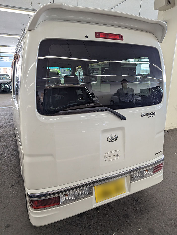 アトレーワゴンのリアゲート