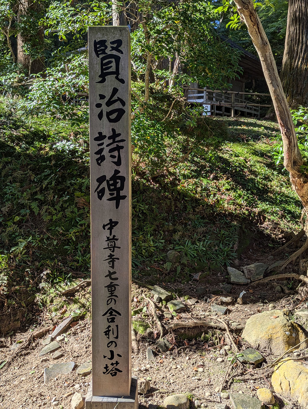 賢治詩碑 中尊寺七重の舎利の小塔