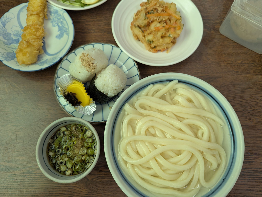 うどんと天ぷら