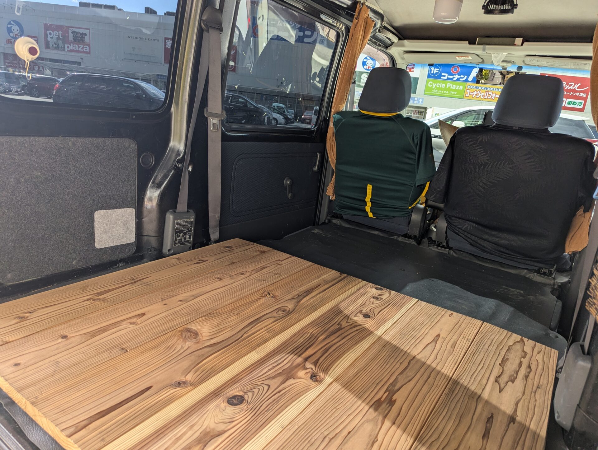 ハイゼットカーゴ荷台のフラット化