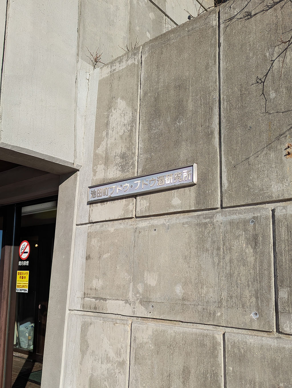 池田町ブドウ酒・ブドウ酒研究所　ワイン城の壁