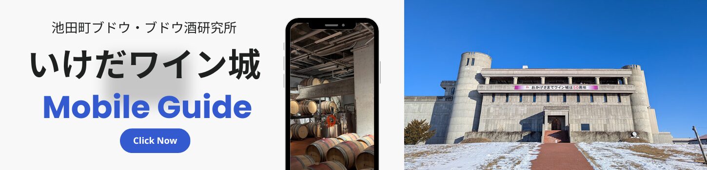 いけだワイン城観光案内バナー