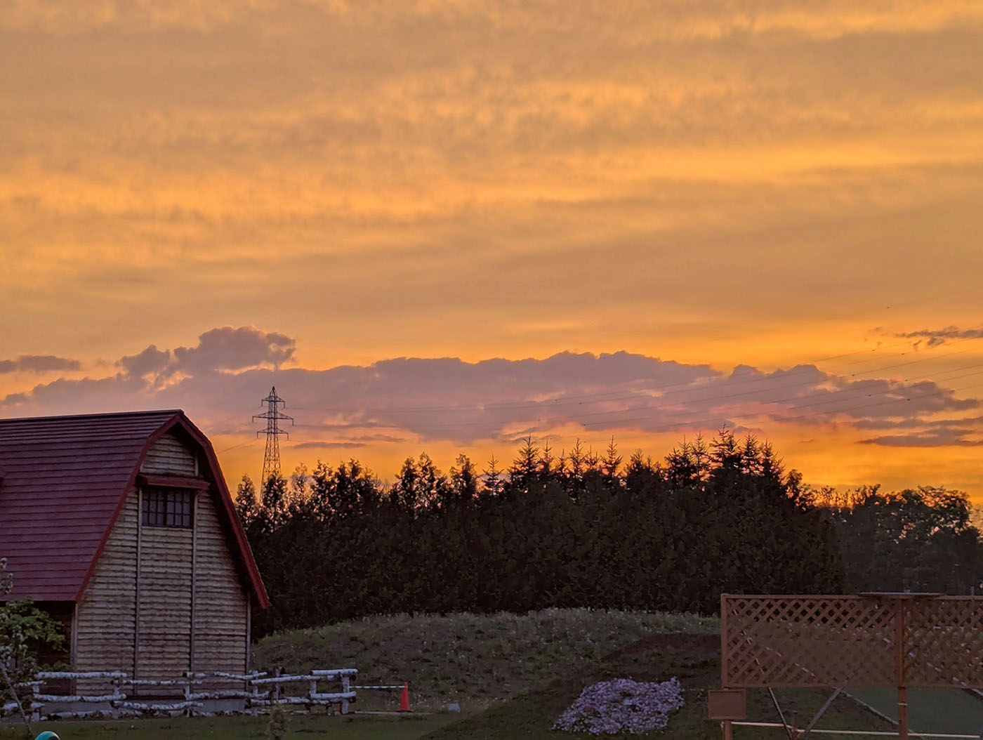 道の駅 おとふけの夕陽