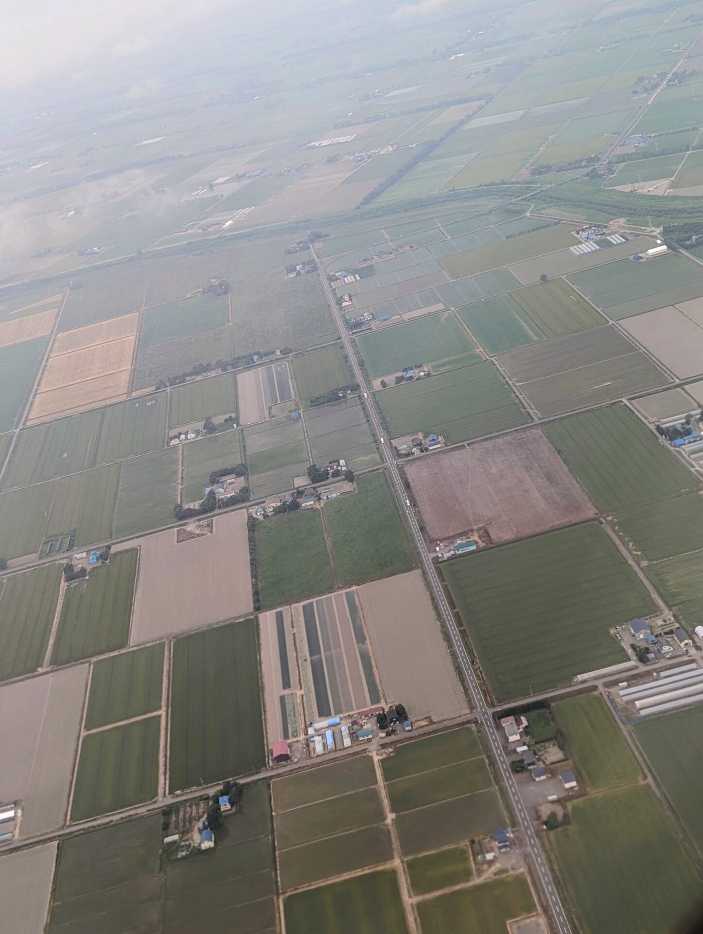 新千歳空港近くの空撮
