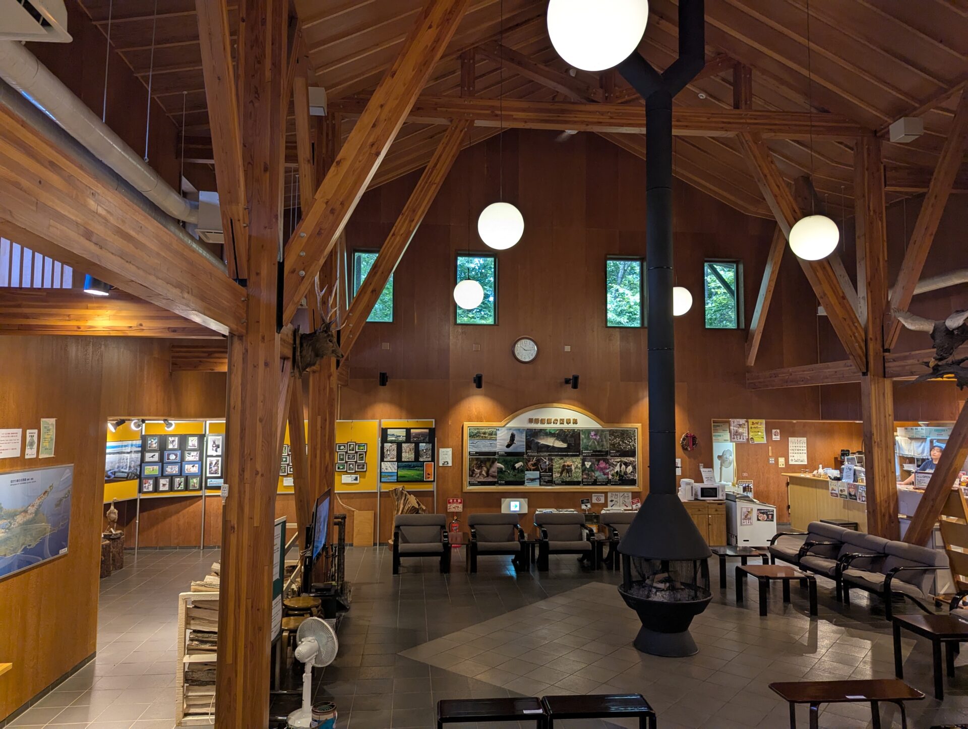細岡ビジターズラウンジの内装