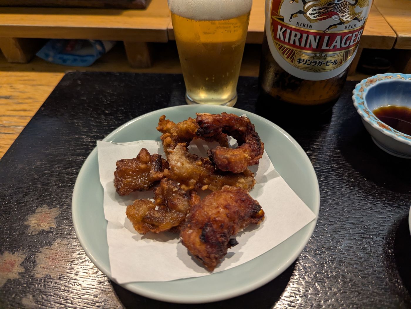 チョウザメのから揚げ