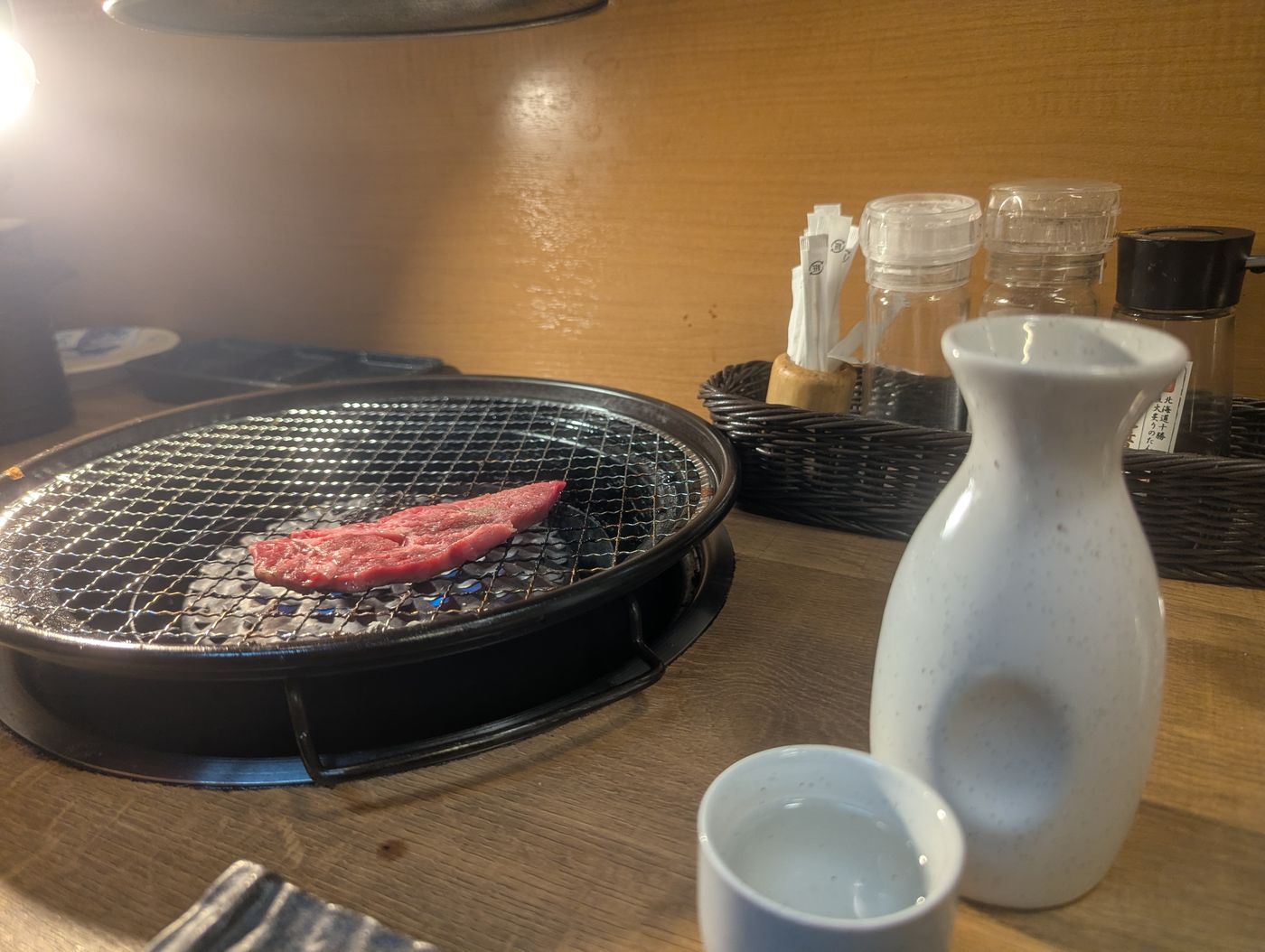 焼き肉と日本酒