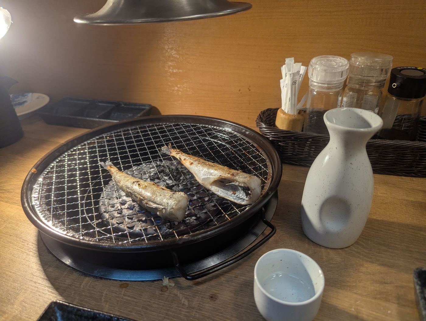 コマイと日本酒