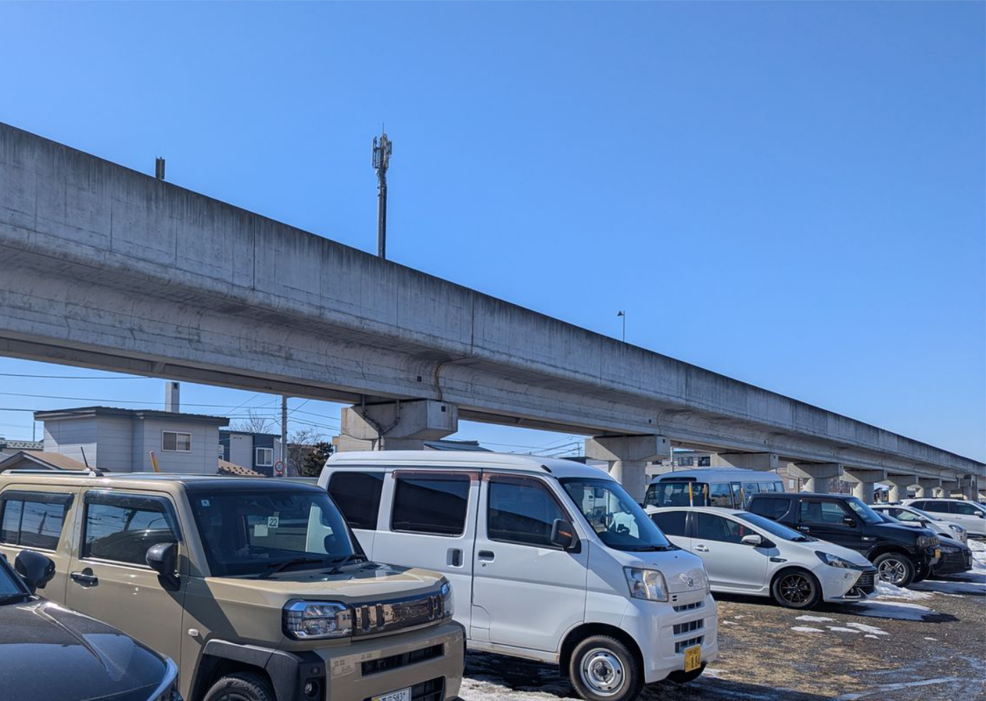 今月からかりた月極駐車場