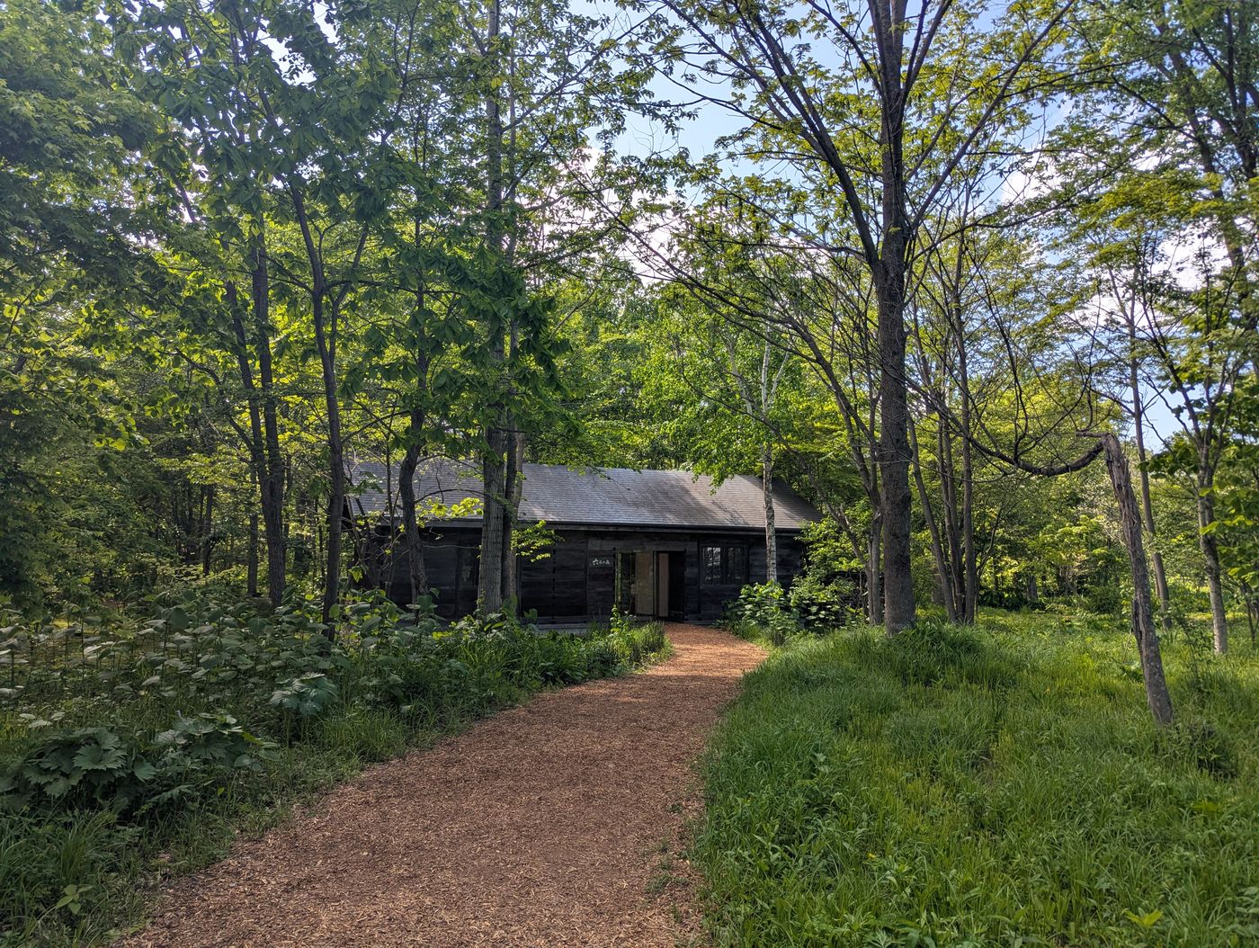 六花の森入口の建物